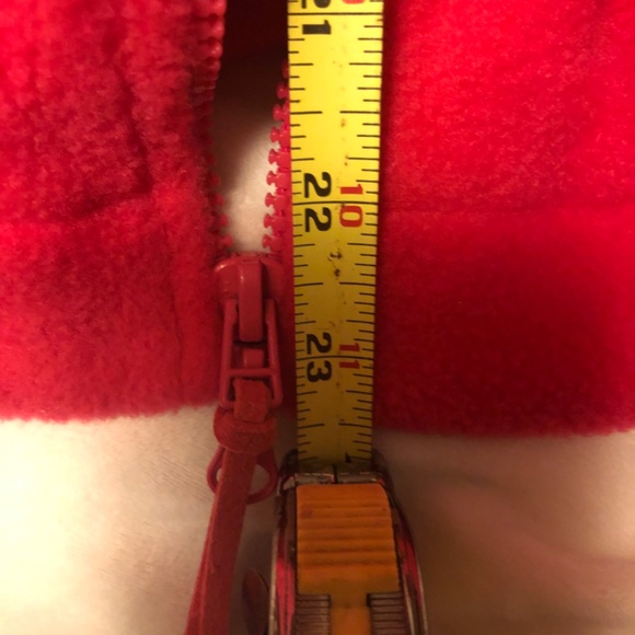 Just in Express Hot pink fleece zip up jacket with Argyle Scarf - Picture 8 of 9